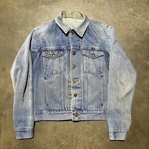Vintage 80s Rustler Blue Western Boxy Denim Jacket